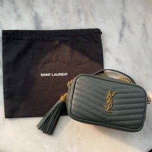 Saint Laurent Mini Lou YSL Monogram Matelassé Leather Camera Bag